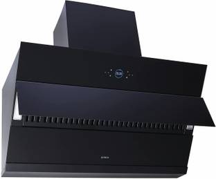 Elica iSMART 5 STAR Performance 90 cm Filterless with Inverter Technology EFL HAC 90 Auto Clean Wall Mounted Black 1600 CMH Chimney