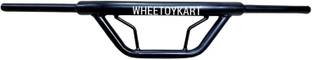 Bullkartzone Bike Handle Bar Dual Triple Curved Handlebar Pipe/Rod with Black Rope for Royal Enfield Standard Bullet 350 Twin Spark Handle Bar