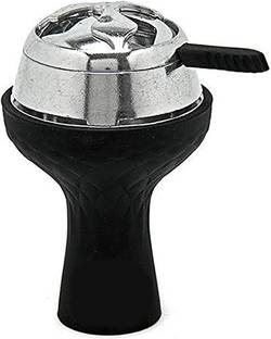 Puff Smart HMD Heat Management Device With Black Silicon Chillum 9.5 inch Plastic Hookah