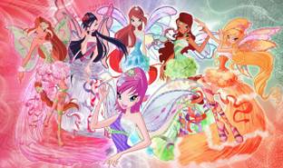 Poster Tv Show Winx Club Winx sl1454 (Wall Poster, 13x19 Inches, Matte, Multicolor) Fine Art Print