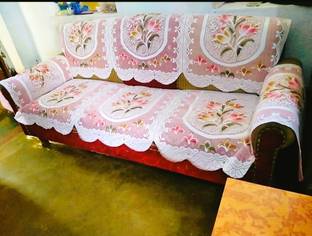 croox Polycotton Floral 4 Seater Sofa Cover