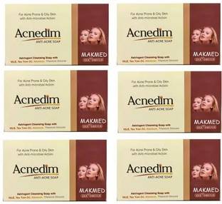 MAKMED NEW ACNEDIM PIMPLE REMOVING SOAP PACK OF SIX (6*75GM)