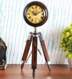 Ximdeco Analog Brown Clock