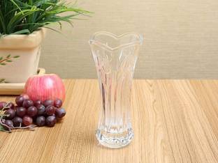 DAINERY Glass Flower Pot, Crystal Clear Vase for Living Glass Vase