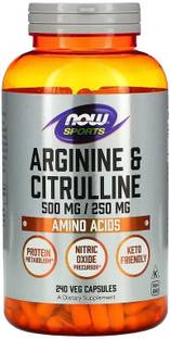 Now Foods Sports, Arginine & Citrulline, 240 Veg Capsules