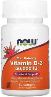 Now Foods Vitamin D-3, 50,000 IU, 50 Softgels