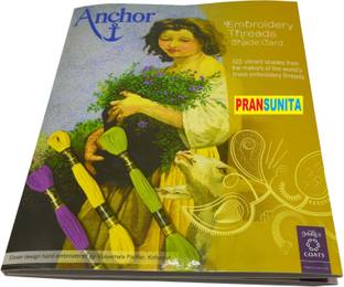 PRANSUNITA Anchor Embroidery Threads Color Shade Card – 332 Vibrant Shades