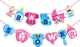 ZYOZI Baby Shower Theme Banner | Bunting Hanging for Baby Shower Party Decoration Banner