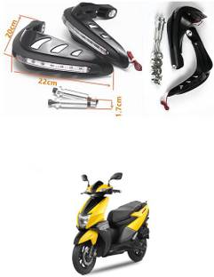 PRTEK Motorcycle Universal Bike Hand Guards with DRL Running Light 115 Bike Crash Guard