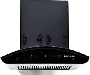 फेबर Combo(Orient Express 3D+Hob GB 724) ऑटो क्लीन  दीवार पर लगने वाला ब्लैक 1225 CMH चिमनी