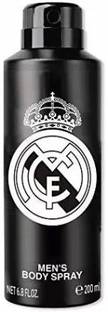 FC Barcelona Real Madrid Body Spray Perfume for Men Black, 200 ml Deodorant Spray - For Men Body Spray  -  For Men