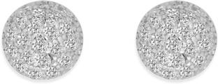 GIVA Sterling Silver Shimmering Sphere Stud Earrings for women & girls Zircon Sterling Silver Clip-on Earring