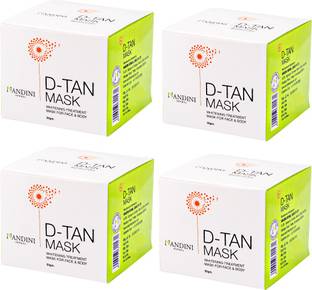 Nandini Herbal Tan Eraser Mask For Sun Tanning, Pigmentation & Dark Patches, Pack of 4