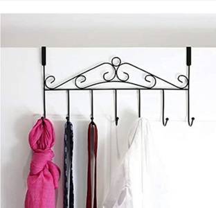 RAVARIYA The Door Hanger with Cloths Metal Hanging Rack Organizer Hook 7