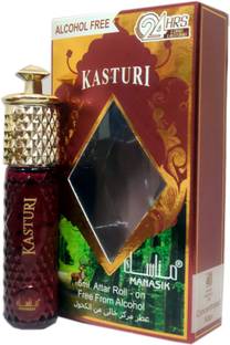 Manasik KASTURI Alcohol - Free Concentrated Attar Roll On 6ml . Floral Attar