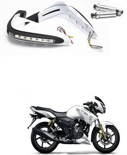 PRTEK Motorcycle Universal Bike Hand Guards with DRL Running Light 785 बाइक क्रैश गार्ड