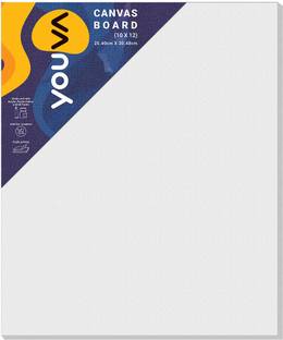 NAVNEET Youva Canvas Board 10" x 12" Cotton Medium Grain Board Canvas (Set of 3)