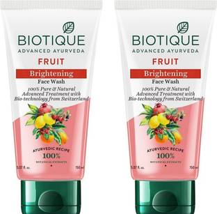 BIOTIQUE Fruit Brightening  150 ml (Pack of 2) Face Wash