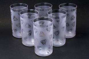 EMBICON (Pack of 6) Smart Buy 100% Unbreakable Sparkle Glass Set For Water,Juice,Beer,Wine Glass Set Water/Juice Glass