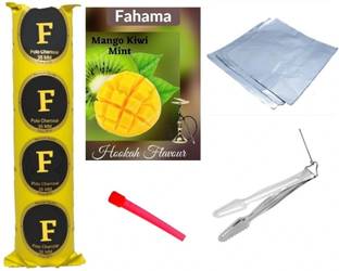 FAHAMA MAGIC COIL MANGO KIWI MINT FLAVOR CHIMTA FOIL PAPER MOUTH TIP COMBO MANGO KIWI MINT Hookah Flavor