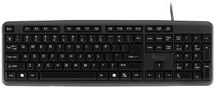 QUANTUM QHM7403D Wired USB Standard Multi-device Keyboard Compatible with Desktop, Laptop, Mac