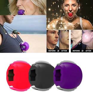 AKSHARAHANT Jawline Exerciser Tool, Double Chin Reducer Face Fat Reducer Jaw Exerciser jawline Shaper Slim And Tone Your Face & Neck Jaw Liner Tools(Multicolor) Massager