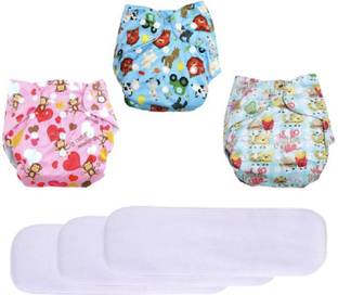 Jaydison Printed Reusable Diaper Cloth Diaper Reuse Nappy With Insert (0-24m)FTMWV02