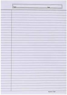 KRASHTIC A4 Both Side Ruled Sheets Paper for School Work and For Office Work 90 gsm Ruled A4 90 gsm Project Paper