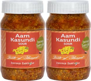 Biswa Bangla Aam Kasundi Sour 200g - Pack of 2 Mango Pickle