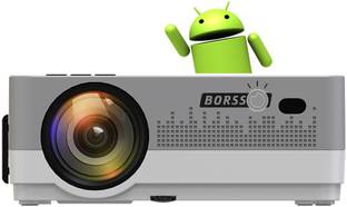 BORSSO MOON 7.2 Pro, Android 9.0, Wifi Bluetooth, FHD 3800 Lm (3800 lm / 1 Speaker / Wireless / Remote Controller) Portable Projector