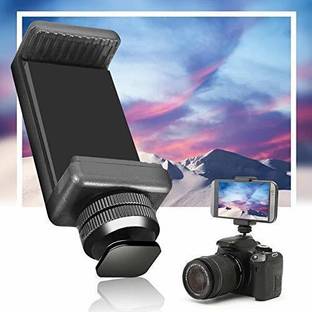 Hiffin ® 1/4" Phone Clip Holder + Hot Shoe Adapter Mount Screw for Camera Tripod Ball Head