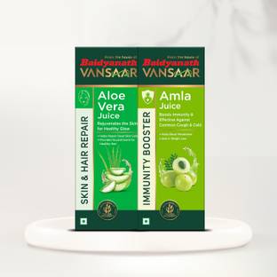 VANSAAR Amla Juice and Aloe Vera JuiceCombo pack-1x2 litre(From the house of Baidyanath)