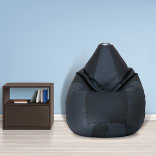 Flipkart Perfect Homes Studio Jumbo Tear Drop Bean Bag Cover  (Without Beans)