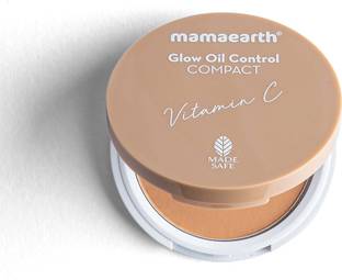 Mamaearth Glow Oil Control Compact SPF 30 with Vitamin C & Turmeric for 2X Instant Glow Compact