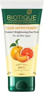 BIOTIQUE Advanced Organics Clear Improvement Vitamin C Brightening  Face Wash