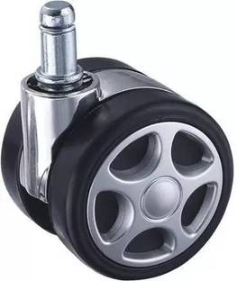 Briger Twin caster Alloy pin Big wheel for office revolving chair base, heavy duty Foot Rest