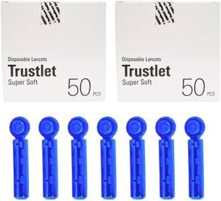 Arkray Trustlet 100 Disposable Sterile Lancets For Glucose Monitor Glucometer Lancets
