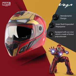 VEGA Ryker Marvel Iron Man Edition Motorbike Helmet