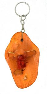 AFH Lucky Charm Kolhapuri Chappal Decorative Leather Gifting Key chain Key Chain