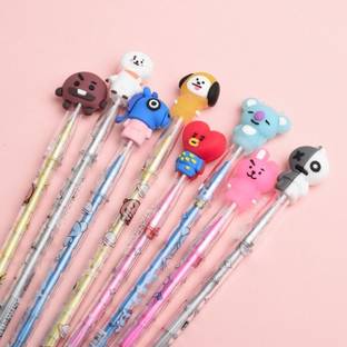mayureshcollection Complete BTS BT-21, BTS ARMY Pencil set ( All 8 Characters) Pencil