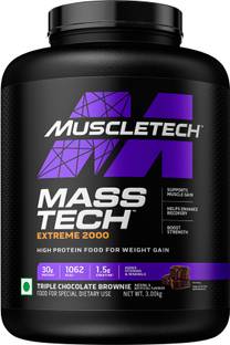 Muscletech Mass Tech Extreme 2000 High Protein Food For Weight Gain Weight Gainers/Mass Gainers