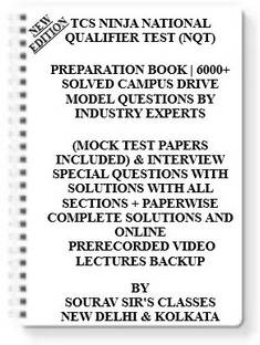 Tcs Ninja National Qualifier Test (Nqt) Preparation Book | 6000+ Solved Campus Drive Model Questions By Industry Experts (Mock Test Papers Included) & Interview Special Questions With Solutions