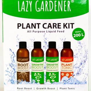 lazy gardener Plant Care Kit (Growth Boost, Root Boost & Plant Tonic ) Fertilizer