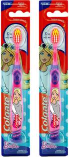Colgate Kids Barbie Toothbrush, Extra Soft with Tongue Cleaner - 1 Pc (Pack of 2) Extra Soft Toothbrush