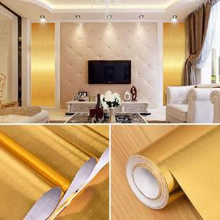 Wisdom Decorative Gold Wallpaper
