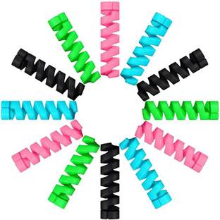 Krumate Lightning Charger Spring Cable Saver Protector (12 Pieces) Cable Protector