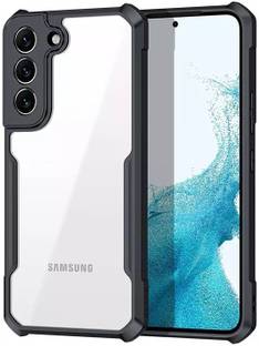 VAPRIF Back Cover for Samsung Galaxy S22 5G, Transparent Hybrid Hard PC, TPU Bumper