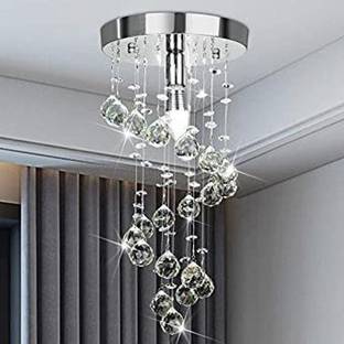 LightWave Crystal Ceiling Light 22 cm Yellow LED light Chandelier Chandelier Ceiling Lamp