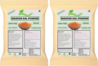 Activeland 100% Pure and Natural Masoor Dal Facewash Powder For Face And Skin (75gm Each) Face Wash