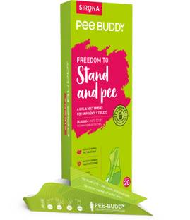 PeeBuddy 20 Funnels Disposable Stand and Pee Female Urination Device for Women Disposable Female Urination Device
